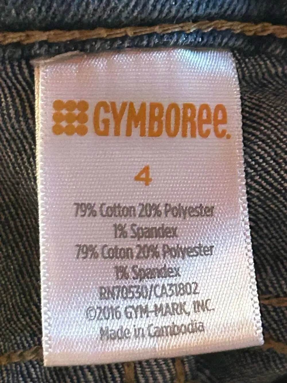 Gymboree Girl’s Size  4 Denim Jeans